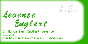 levente englert business card